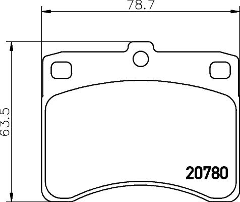 HELLA 8DB 355 005-671 - Kit pastiglie freno, Freno a disco autozon.pro