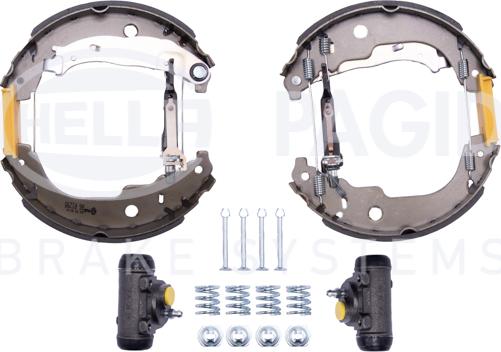 HELLA 8DB 355 005-001 - Kit ganasce freno autozon.pro