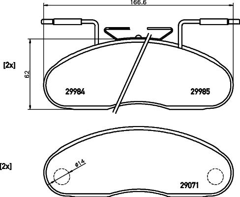 Valeo 551026 - Kit pastiglie freno, Freno a disco autozon.pro