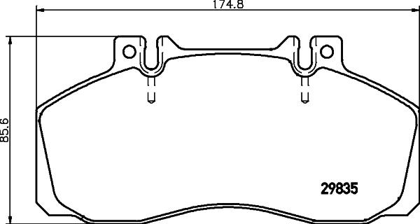 HELLA 8DB 355 005-311 - Kit pastiglie freno, Freno a disco autozon.pro