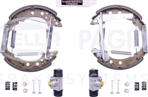 HELLA 8DB 355 005-241 - Kit ganasce freno autozon.pro