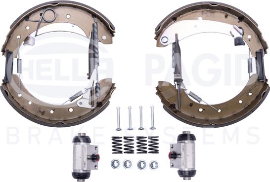 HELLA 8DB 355 005-281 - Kit ganasce freno autozon.pro