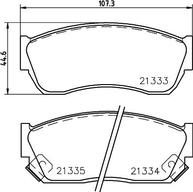 HELLA 8DB 355 005-711 - Kit pastiglie freno, Freno a disco autozon.pro