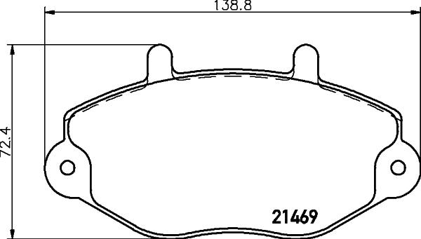 HELLA 8DB 355 006-401 - Kit pastiglie freno, Freno a disco autozon.pro