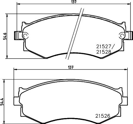 HELLA 8DB 355 006-421 - Kit pastiglie freno, Freno a disco autozon.pro