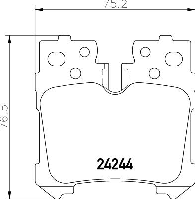 HELLA 8DB 355 006-651 - Kit pastiglie freno, Freno a disco autozon.pro