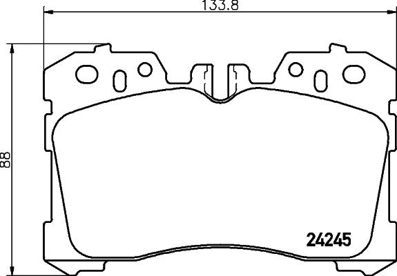 HELLA 8DB 355 006-661 - Kit pastiglie freno, Freno a disco autozon.pro