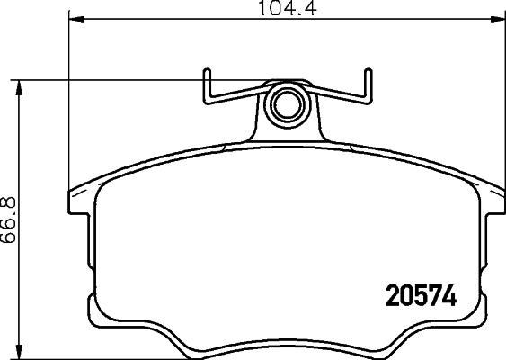 HELLA 8DB 355 006-021 - Kit pastiglie freno, Freno a disco autozon.pro