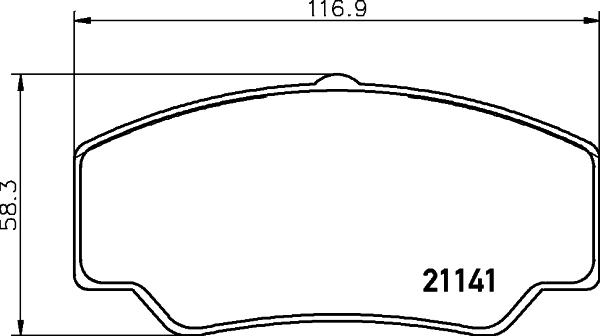 HELLA 8DB 355 006-151 - Kit pastiglie freno, Freno a disco autozon.pro