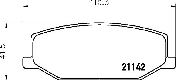 HELLA 8DB 355 006-161 - Kit pastiglie freno, Freno a disco autozon.pro