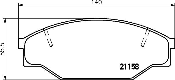 HELLA 8DB 355 006-121 - Kit pastiglie freno, Freno a disco autozon.pro