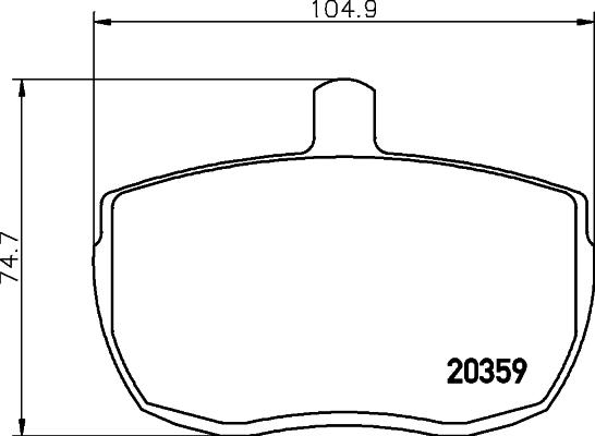 HELLA 8DB 355 006-361 - Kit pastiglie freno, Freno a disco autozon.pro