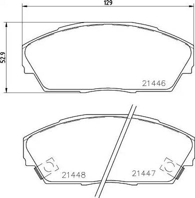 HELLA 8DB 355 006-301 - Kit pastiglie freno, Freno a disco autozon.pro