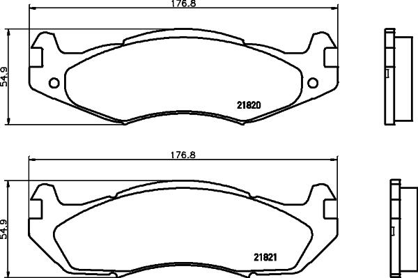 HELLA 8DB 355 006-371 - Kit pastiglie freno, Freno a disco autozon.pro