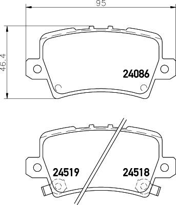 HELLA 8DB 355 006-751 - Kit pastiglie freno, Freno a disco autozon.pro