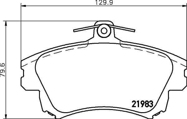 HELLA 8DB 355 006-711 - Kit pastiglie freno, Freno a disco autozon.pro