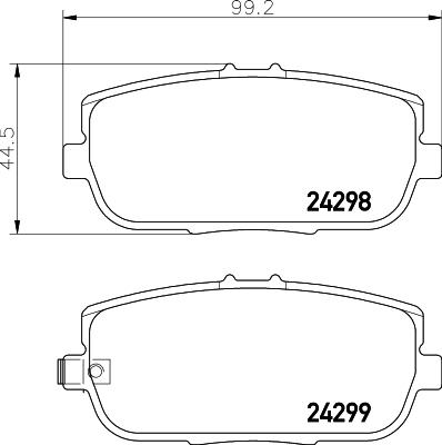 HELLA 8DB 355 006-781 - Kit pastiglie freno, Freno a disco autozon.pro