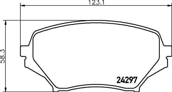 HELLA 8DB 355 006-771 - Kit pastiglie freno, Freno a disco autozon.pro