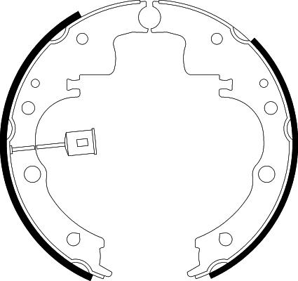 HELLA 8DB 355 001-971 - Kit ganasce freno autozon.pro