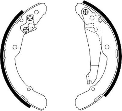 HELLA 8DB 355 001-691 - Kit ganasce freno autozon.pro