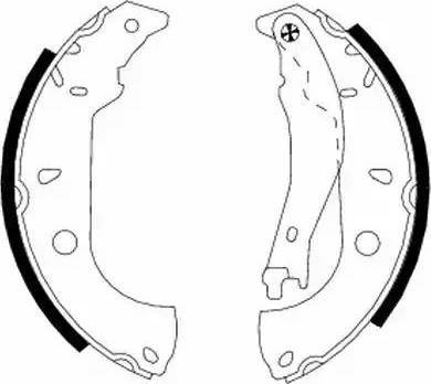 HELLA 8DB 355 001-021 - Kit ganasce freno autozon.pro