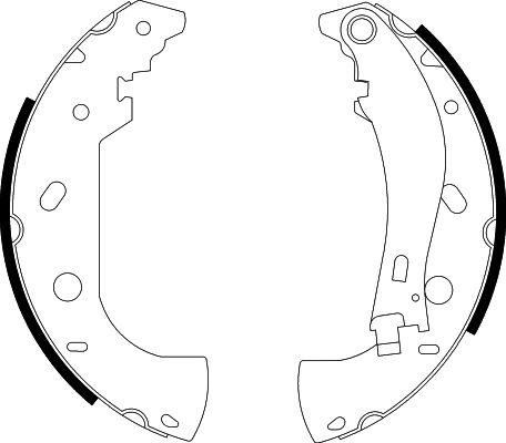 HELLA 8DB 355 001-841 - Kit ganasce freno autozon.pro