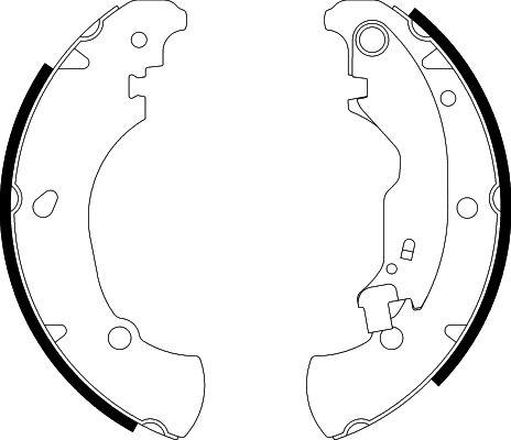 HELLA 8DB 355 001-851 - Kit ganasce freno autozon.pro