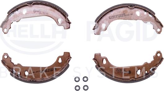 HELLA 8DB 355 001-351 - Kit ganasce freno autozon.pro