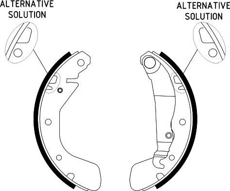 HELLA 8DB 355 001-301 - Kit ganasce freno autozon.pro