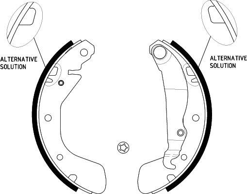 HELLA 8DB 355 001-291 - Kit ganasce freno autozon.pro