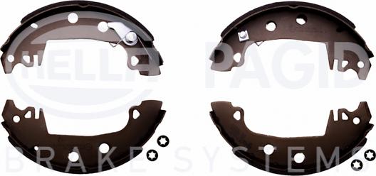 HELLA 8DB 355 001-201 - Kit ganasce freno autozon.pro