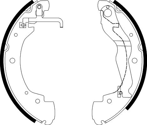 HELLA 8DB 355 001-281 - Kit ganasce freno autozon.pro