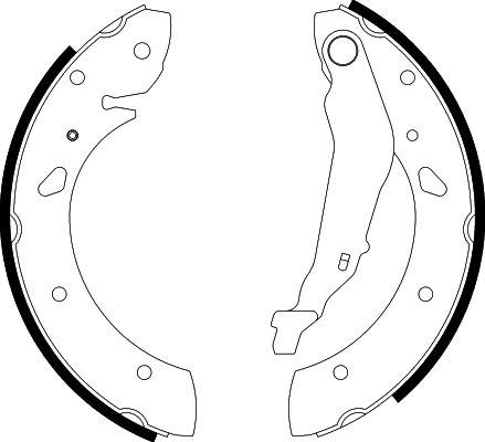 HELLA 8DB 355 001-761 - Kit ganasce freno autozon.pro