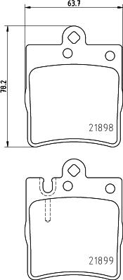 HELLA 8DB 355 008-451 - Kit pastiglie freno, Freno a disco autozon.pro