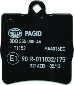 HELLA 8DB 355 008-461 - Kit pastiglie freno, Freno a disco autozon.pro