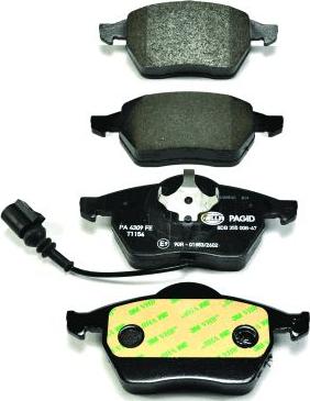 HELLA 8DB 355 008-471 - Kit pastiglie freno, Freno a disco autozon.pro