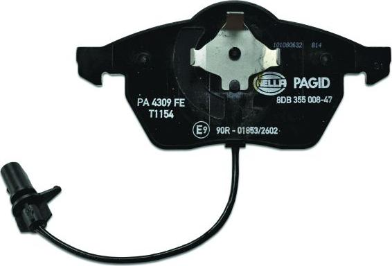 HELLA 8DB 355 008-471 - Kit pastiglie freno, Freno a disco autozon.pro