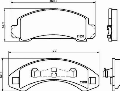 HELLA 8DB 355 008-501 - Kit pastiglie freno, Freno a disco autozon.pro