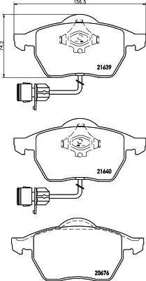 HELLA 8DB 355 008-531 - Kit pastiglie freno, Freno a disco autozon.pro