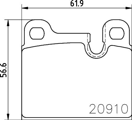 HELLA 8DB 355 008-111 - Kit pastiglie freno, Freno a disco autozon.pro