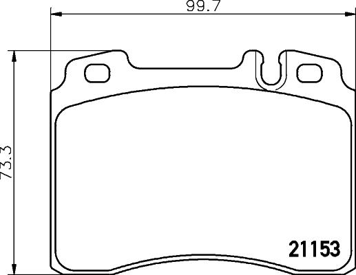 HELLA 8DB 355 008-181 - Kit pastiglie freno, Freno a disco autozon.pro