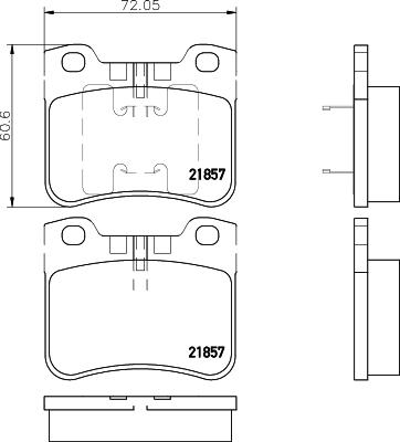 HELLA 8DB 355 008-301 - Kit pastiglie freno, Freno a disco autozon.pro