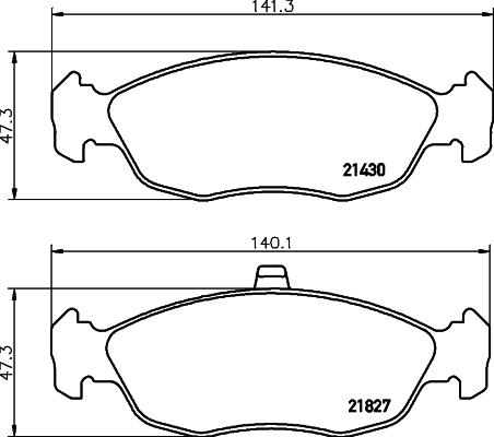 HELLA 8DB 355 008-291 - Kit pastiglie freno, Freno a disco autozon.pro