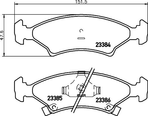 HELLA 8DB 355 008-241 - Kit pastiglie freno, Freno a disco autozon.pro