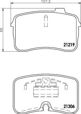 HELLA 8DB 355 008-201 - Kit pastiglie freno, Freno a disco autozon.pro