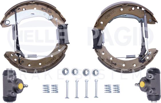 HELLA 8DB 355 003-981 - Kit ganasce freno autozon.pro