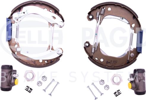 HELLA 8DB 355 003-921 - Kit ganasce freno autozon.pro