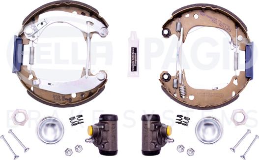 HELLA 8DB 355 003-661 - Kit ganasce freno autozon.pro