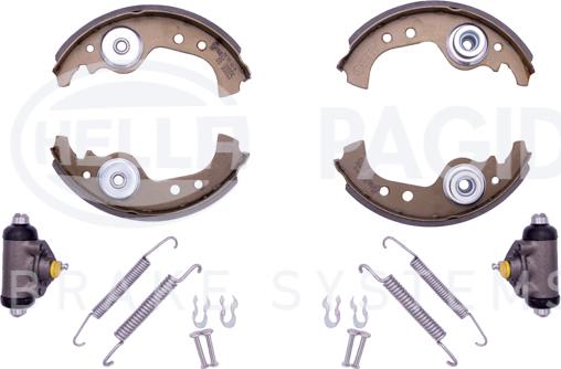 HELLA 8DB 355 003-091 - Kit ganasce freno autozon.pro