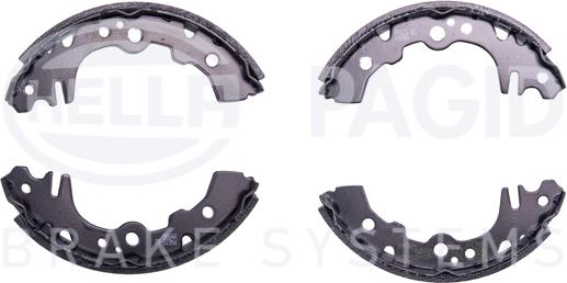 HELLA 8DB 355 003-081 - Kit ganasce freno autozon.pro